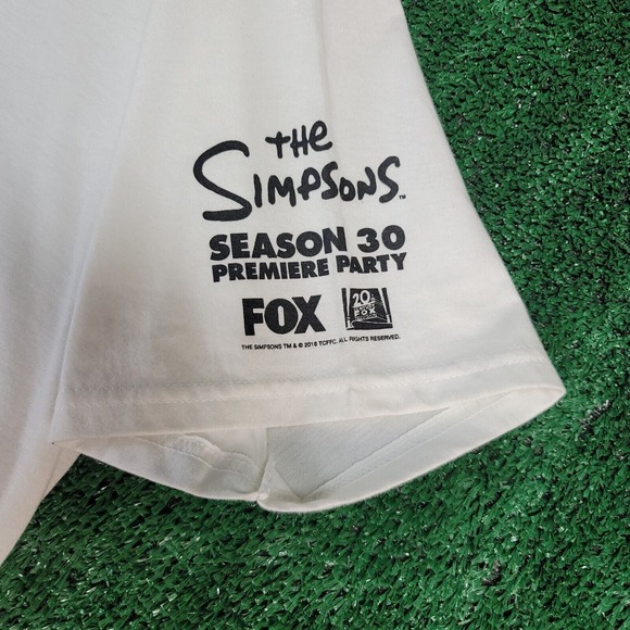 Rare The Simpsons Bart’s Not Dead Season 30 Promo Shirt Mens L Sketch W/ Auto - Picture 5 of 8